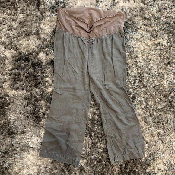 Old Navy Pants Womens XL Dark Gray Maternity Leg High Waisted XL - Picture 1 of 8